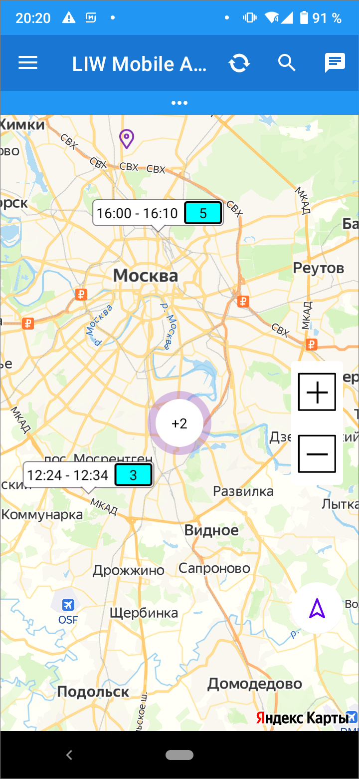 Маршрут на карте
